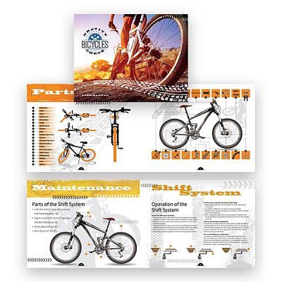 Xerox Applications Brochure Design for Bike Shop