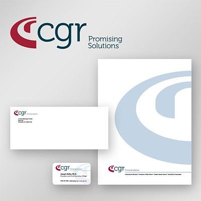 CGR Corporate Identity Design on Gray Background