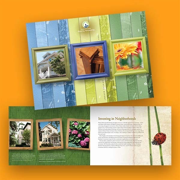 Rochester Housing Partnership Brochure and Annual Report Design