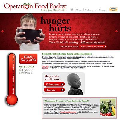 Operation Food Basket web design